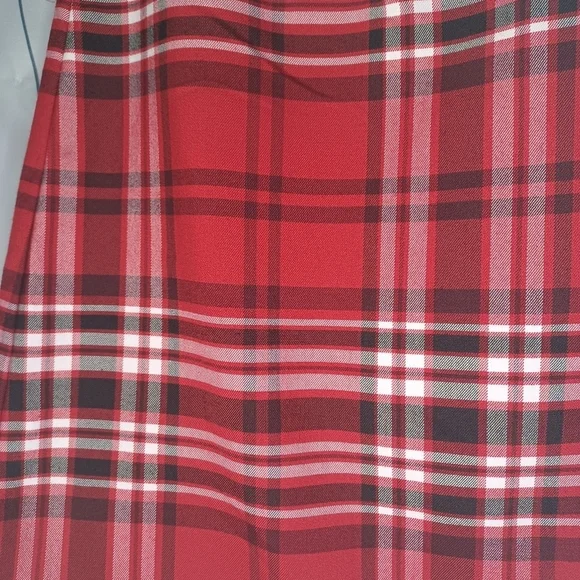 Design Lab Lord & Taylor red plaid 90’s skirt - Picture 3 of 8